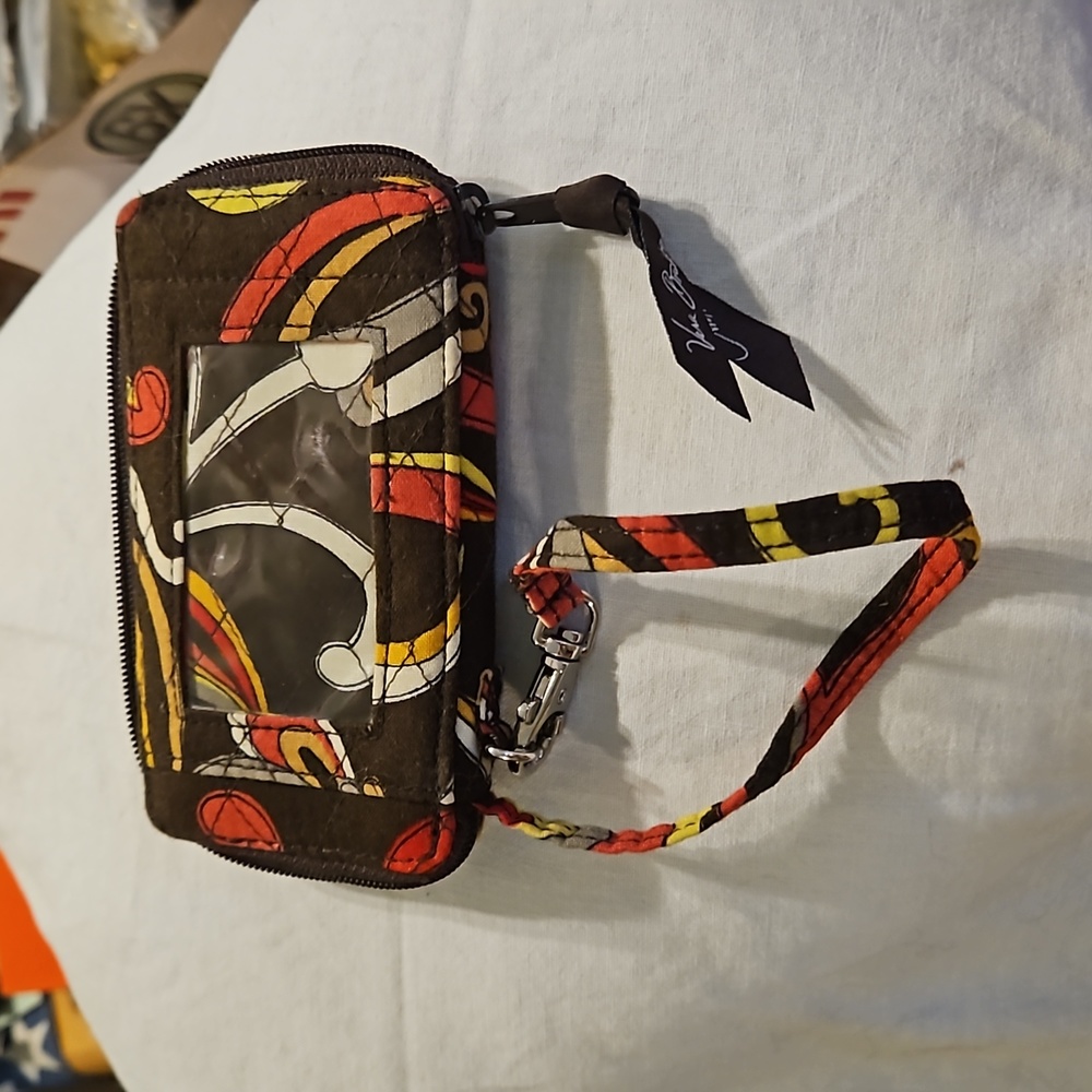 Vera Bradley Autumn Abstract Print Wristlet
